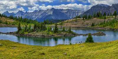 Rock Isle Lake Banff British Columbia Canada Panoramic Stock Image Landscape - 016831 - 17-08-2015 - 18418x7630 Pixel Rock Isle Lake Banff British Columbia Canada Panoramic Stock Image Landscape Art Photography For Sale Fine Arts Photography Modern Wall Art Fine Art...