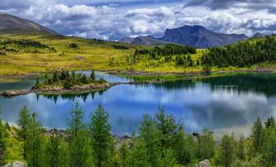 Rock Isle Lake Banff British Columbia Canada Panoramic Mountain Fine Art Landscape Fog Island - 016837 - 17-08-2015 - 13058x7897 Pixel Rock Isle Lake Banff British Columbia Canada Panoramic Mountain Fine Art Landscape Fog Island Spring Fine Art Photography Prints Stock Images View Point Hi...