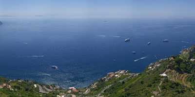 Ravello Tyrrhenian Sea Town Italy Campania Summer Viewpoint Modern Wall Art Flower Fog - 013250 - 05-08-2013 - 22065x6441 Pixel Ravello Tyrrhenian Sea Town Italy Campania Summer Viewpoint Modern Wall Art Flower Fog Fine Art Landscape Photography Spring Fine Art Nature Photography Art...