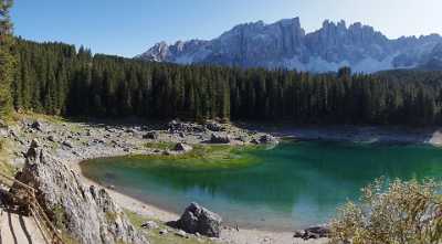 Karersee Carrezo Lago Latemar Dolomiten See Herbst Farben Fine Art Landscapes Spring Park Stock - 005145 - 14-10-2009 - 7493x4133 Pixel Karersee Carrezo Lago Latemar Dolomiten See Herbst Farben Fine Art Landscapes Spring Park Stock View Point Outlook Fine Arts Photography Art Prints For Sale...