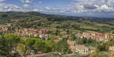 San Gimignano Old Town Tower Tuscany Winery Panoramic Pass Nature Cloud Stock Image - 022897 - 11-09-2017 - 18618x7516 Pixel San Gimignano Old Town Tower Tuscany Winery Panoramic Pass Nature Cloud Stock Image Photography Prints For Sale Fine Art Posters Winter Tree Art Photography...