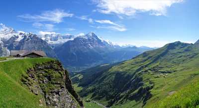 Grindelwald First Wetterhorn Eiger Country Road Photo Fine Art Panoramic Color - 001860 - 16-07-2007 - 7790x4254 Pixel Grindelwald First Wetterhorn Eiger Country Road Photo Fine Art Panoramic Color Fine Art Photography Prints Photography Prints For Sale Images Fine Arts Town...