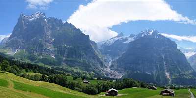 Grindelwald Grosse Scheidegg Wetterhorn Eiger Lake Fine Art Landscape Stock Image - 001897 - 17-07-2007 - 13906x4372 Pixel Grindelwald Grosse Scheidegg Wetterhorn Eiger Lake Fine Art Landscape Stock Image Royalty Free Stock Images Fine Art Landscapes Spring Sea Shore Fine Art Photo...