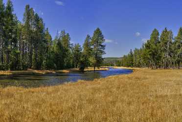 Yellowstone National Park Wyoming Nez Perce Creek River Sunshine Landscape Photography - 011805 - 30-09-2012 - 11806x7932 Pixel Yellowstone National Park Wyoming Nez Perce Creek River Sunshine Landscape Photography Fine Art Printing Nature Shore Summer Photography Fine Art Landscapes...