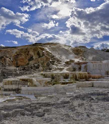 Mammoth Hot Springs Mommoth Hot Springs - Yellowstone National Park - Panoramic - Landscape - Photography - Photo - Print - Nature - Stock...
