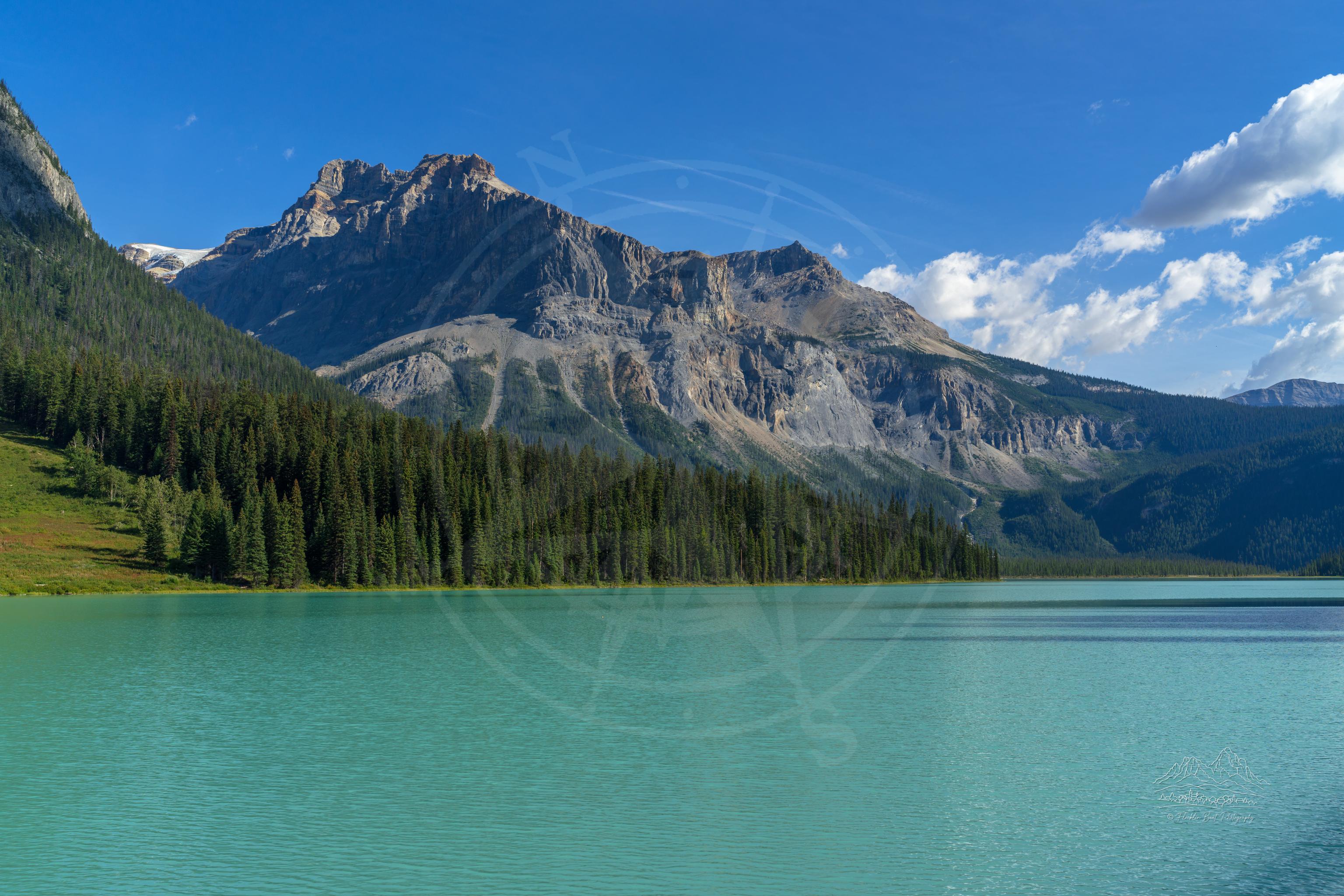 Emerald Lake Loop Trail Panoramic Mountain Lake in Summer