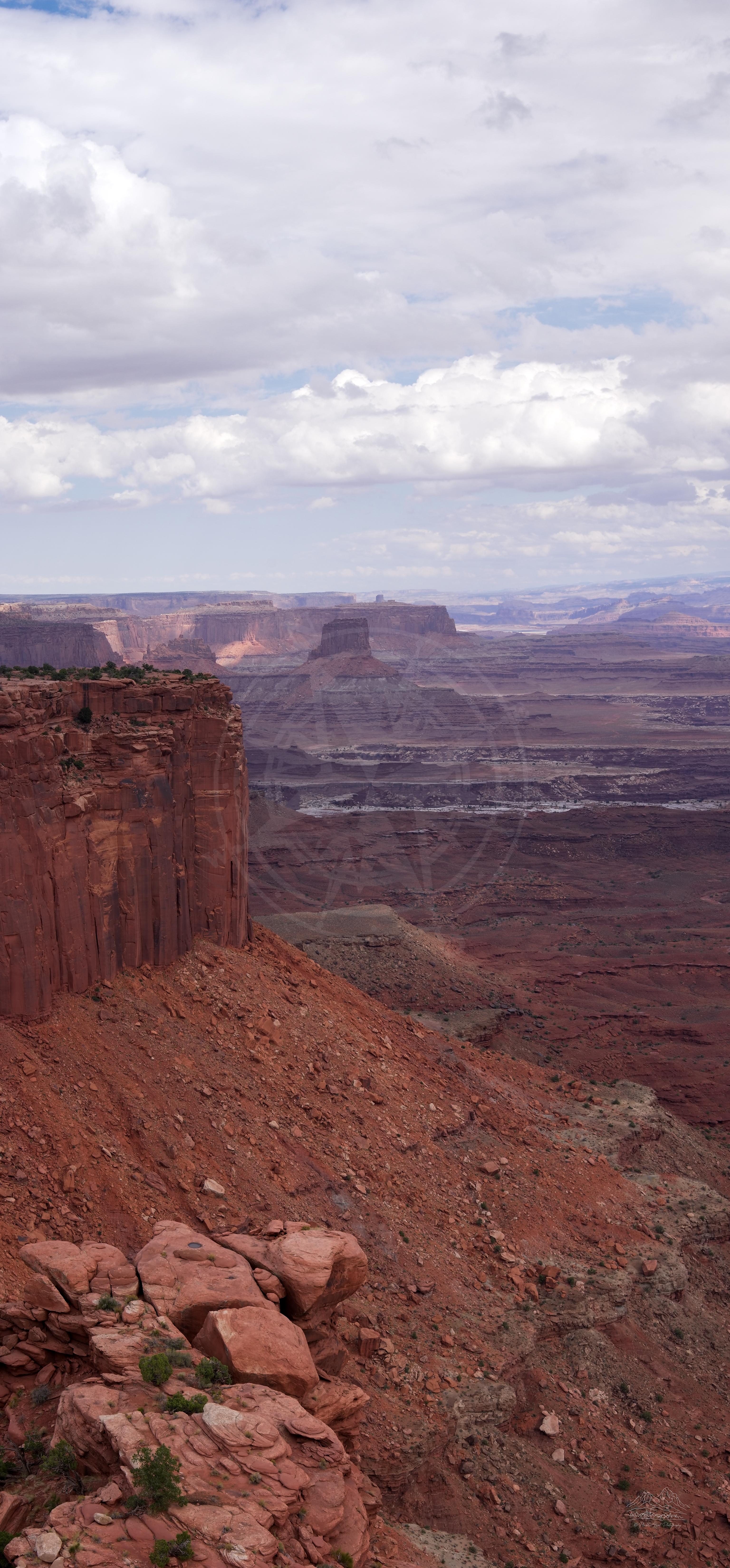Herbst-Panorama am Buck Canyon Overlook, Utah Canyonlands