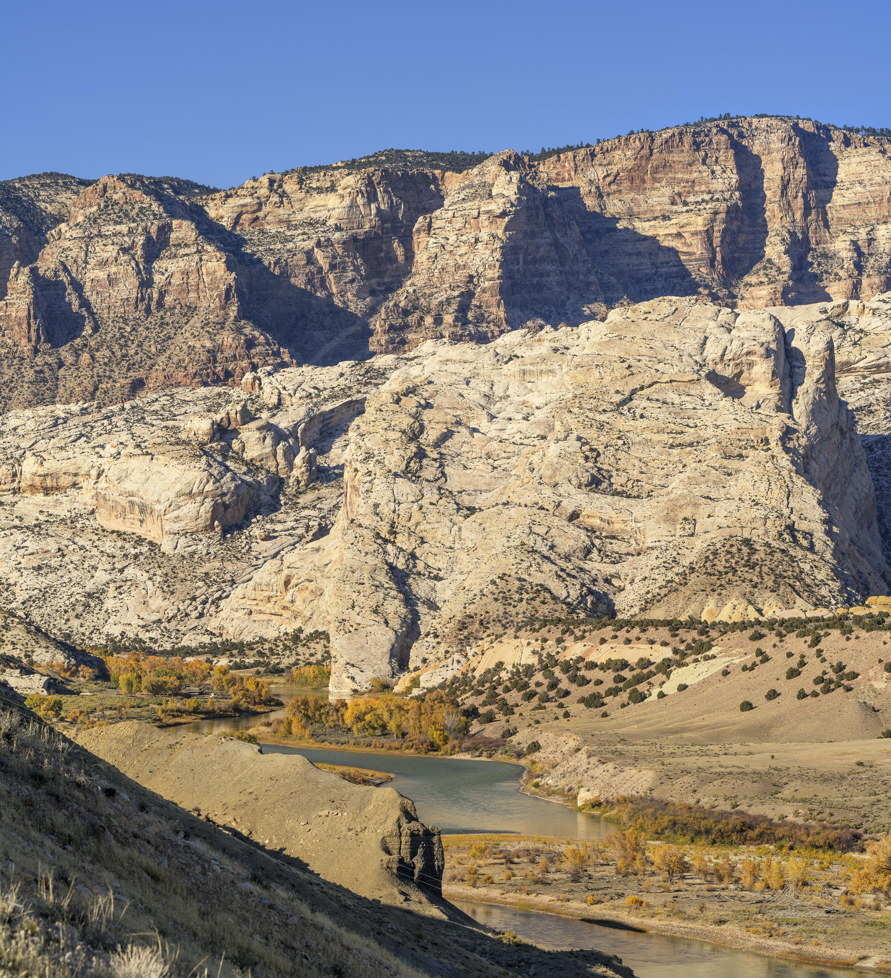 Panorama Autunnale della Valle sulla Cub Creek Road, Utah